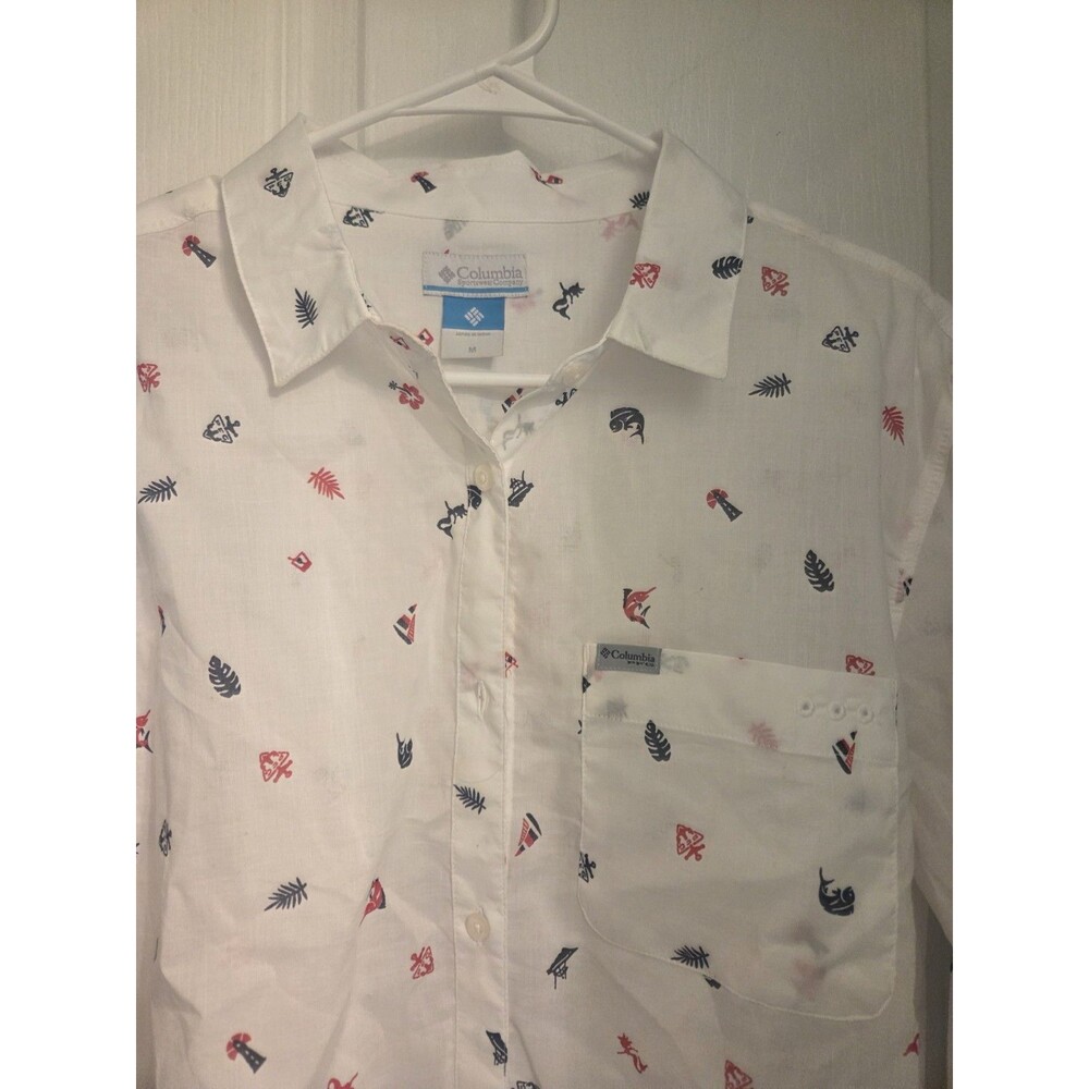 Columbia nautical  LS Shirt  Women's M